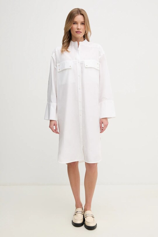 Barbour rochie Alma midi alb LDR0923WH11