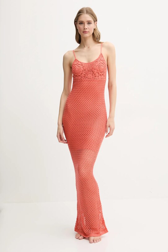 Guess rochie de plaja E5GK07.Z3N30 portocaliu SS25