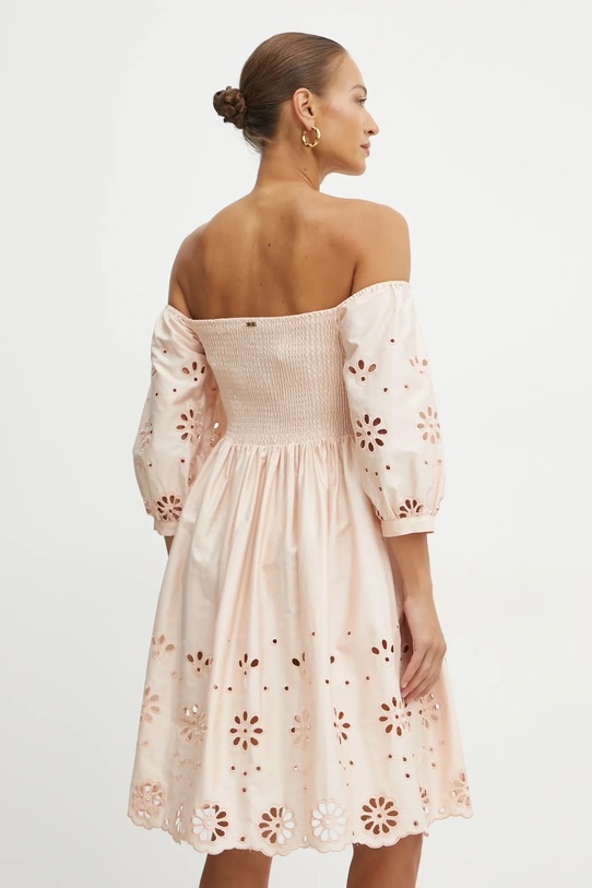 Odzież Fracomina sukienka bawełniana FJ25SD1001W400E5 beżowy