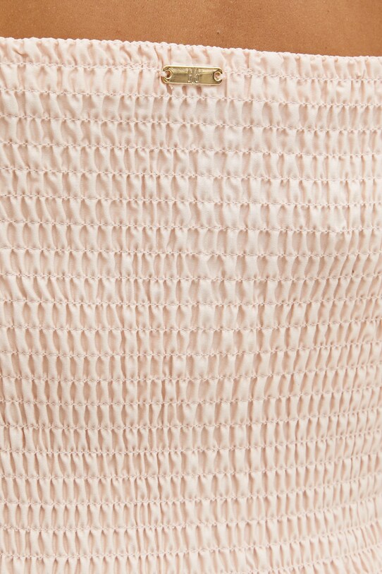 Fracomina sukienka bawełniana FJ25SD1001W400E5 beżowy