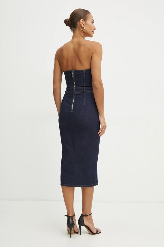 Îmbrăcăminte Fracomina rochie din bumbac FR25SD4010D46093 bleumarin