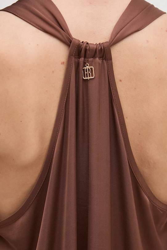 Šaty Fracomina FS25SD3005W64101 hnedá