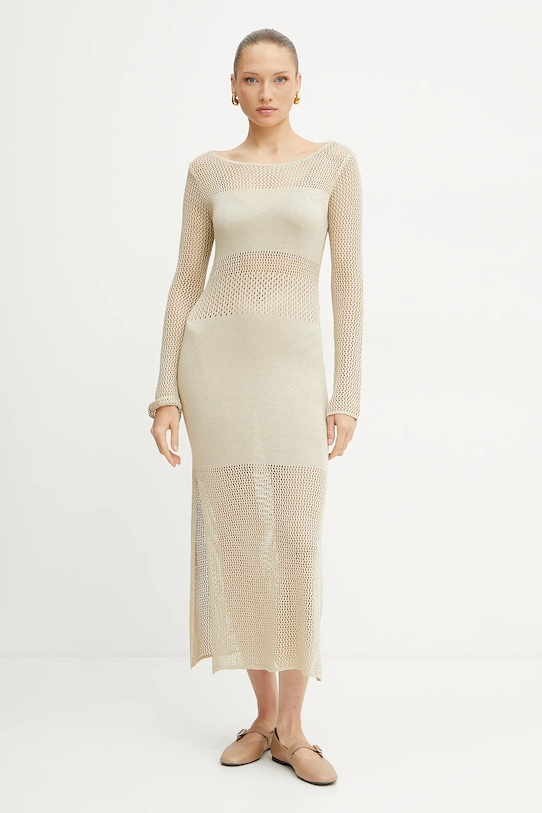 Fracomina sukienka casual beżowy FS25SD5004K514O7