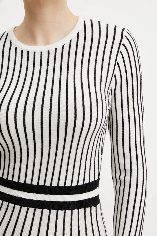 Fracomina sukienka z domieszką kaszmiru FS25SD5002K501N8 biały