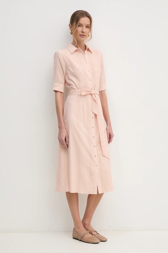 Fracomina sukienka wzorzyste różowy FS25SD2003W78601