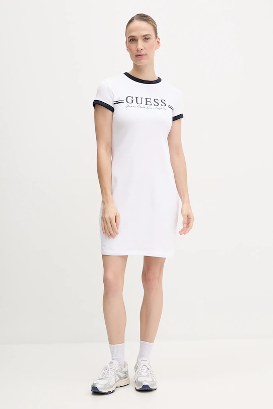Guess sukienka V5GK02.KCQX1 biały SS25