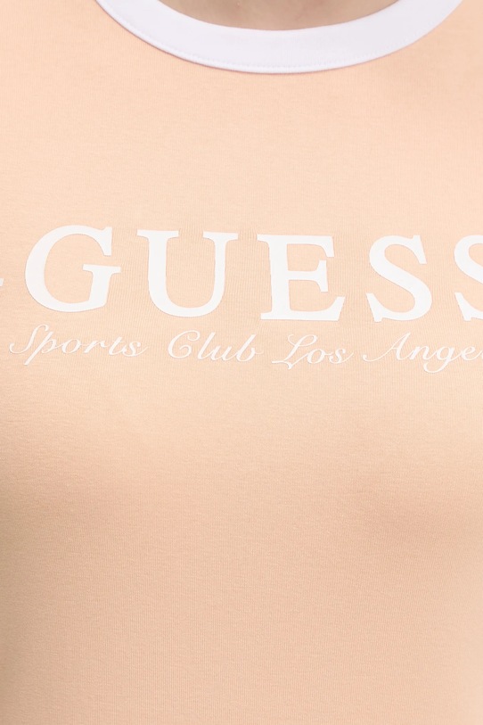 Guess rochie V5GK02.KCQX1 portocaliu