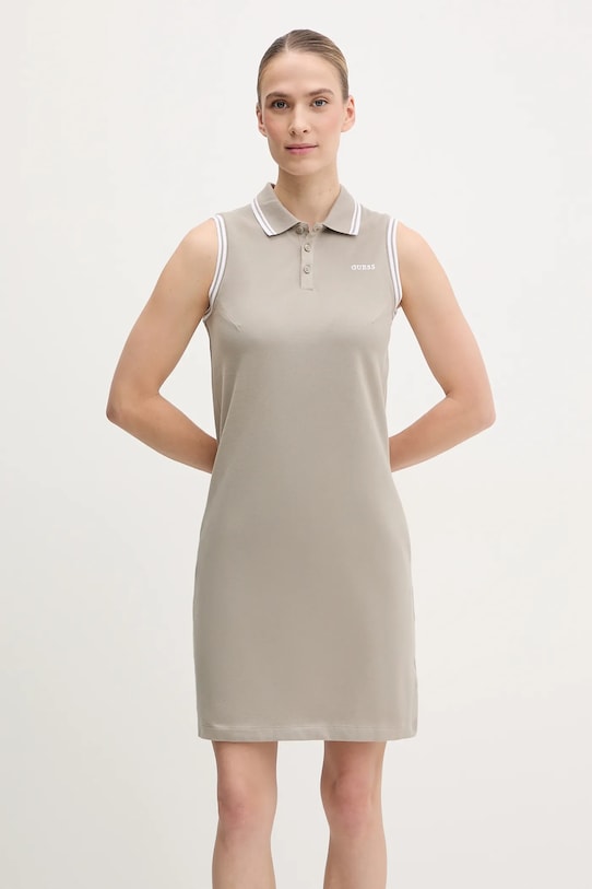 Guess rochie AMARYLLIS fixat bej V5GK04.KCOK1