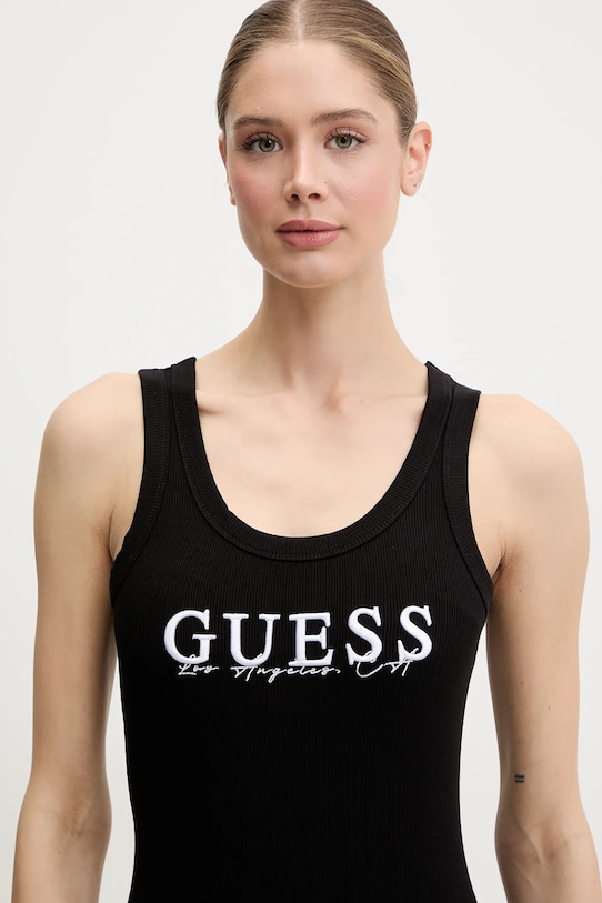 Guess sukienka SUNFLOWER czarny V5GK06.K8RT2