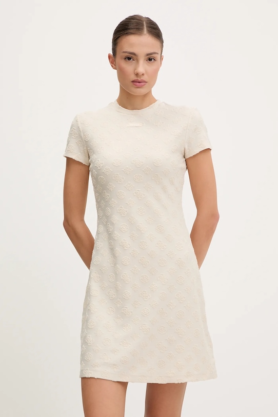 Платье Guess PEONY узор бежевый V5GK07.KCT02