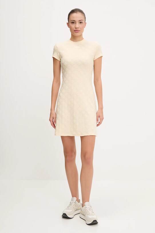 Guess rochie PEONY V5GK07.KCT02 bej SS25