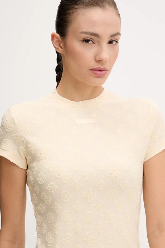 Guess sukienka PEONY beżowy V5GK07.KCT02