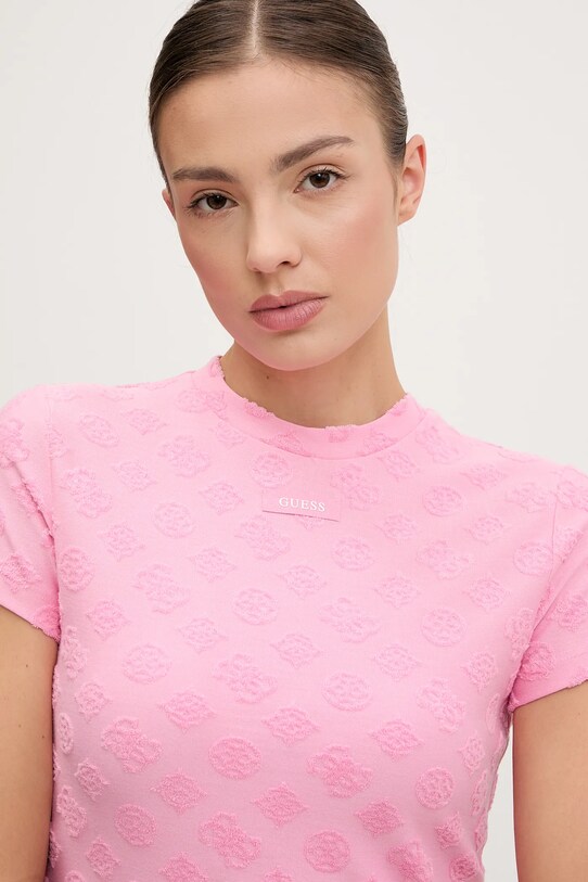 Guess rochie PEONY roz V5GK07.KCT02