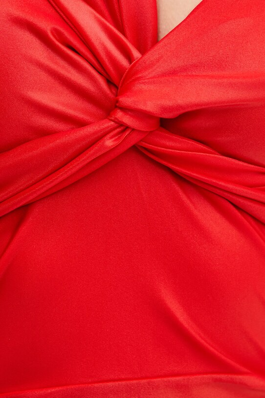 Fiorucci sukienka Red Scarf Bodycon Mini Dress W02SMDMN361LY01RD01 czerwony
