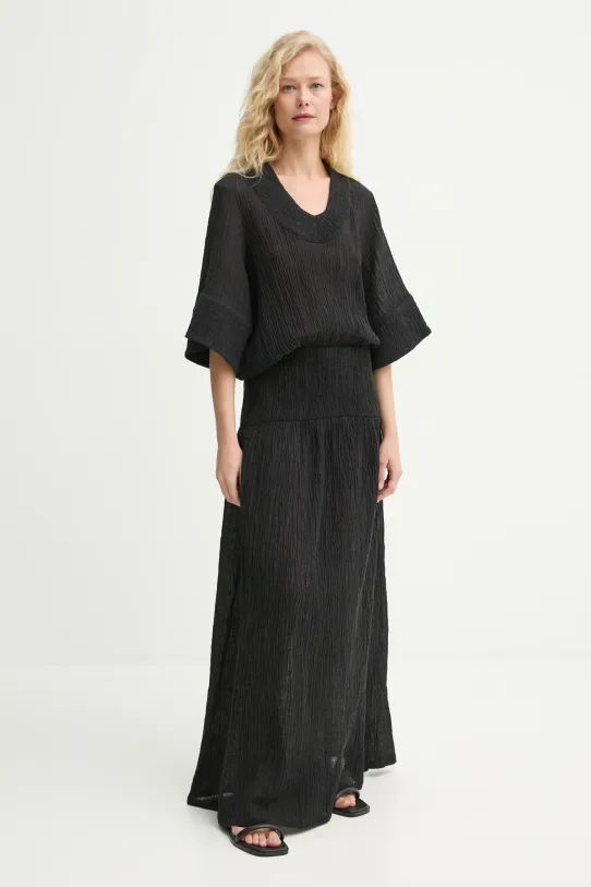 By Malene Birger sukienka ANAIS trzy czwarte czarny 103391