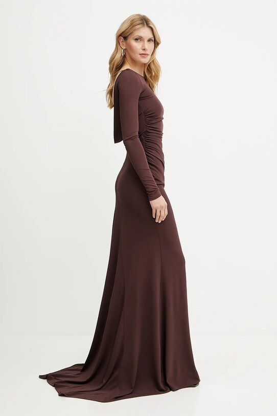 Šaty Elisabetta Franchi ABR1852E2 hnědá SS25