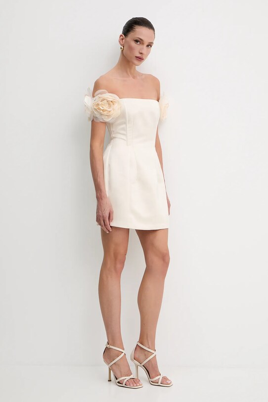 Elisabetta Franchi sukienka ABT5152E2 beżowy SS25