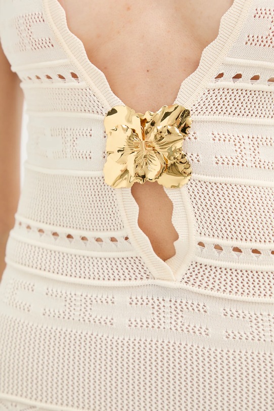 Elisabetta Franchi sukienka AM72S52E2 beżowy