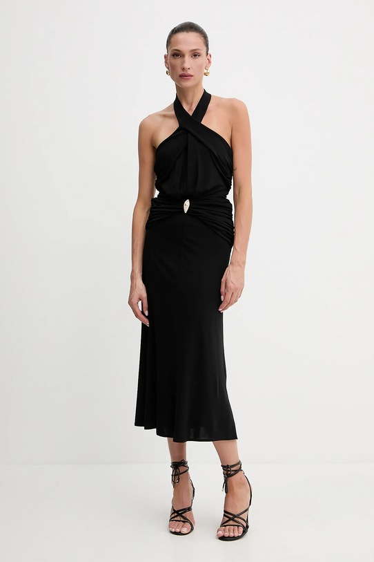 Elisabetta Franchi sukienka z elastanem czarny AB71952E2