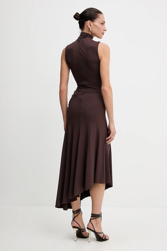 Φόρεμα Elisabetta Franchi AB84252E2 καφέ SS25