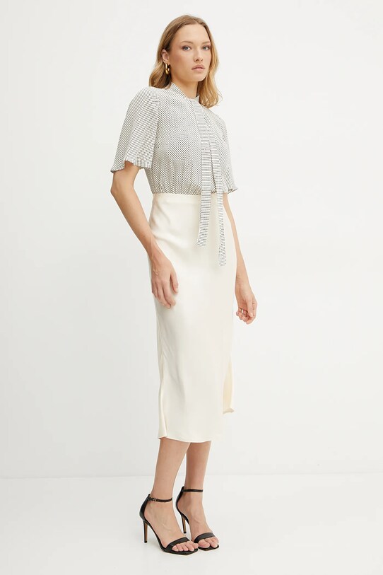 Elisabetta Franchi rochie AB85752E2 bej SS25