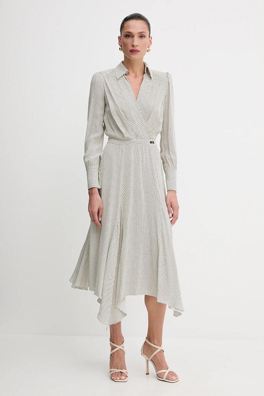 Elisabetta Franchi sukienka beżowy AB86552E2