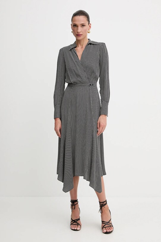Šaty Elisabetta Franchi midi černá AB86552E2