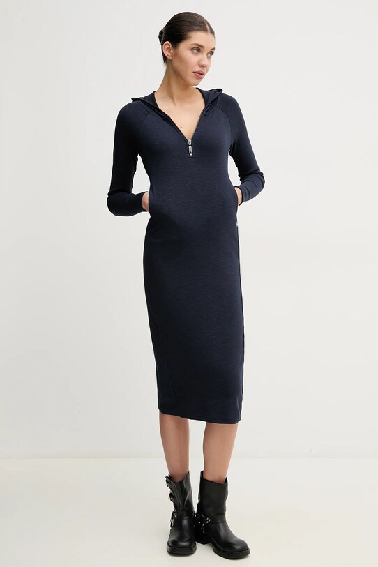 G-Star rochie din bumbac D26083.D958 bleumarin SS25