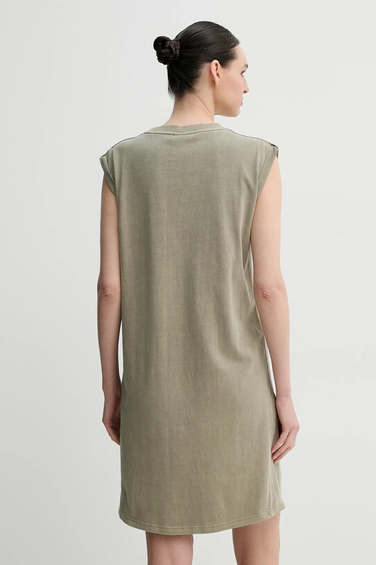 G-Star rochie din bumbac D26081.C756 verde SS25