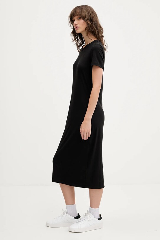 Tommy Jeans rochie DW0DW19721 negru SS25