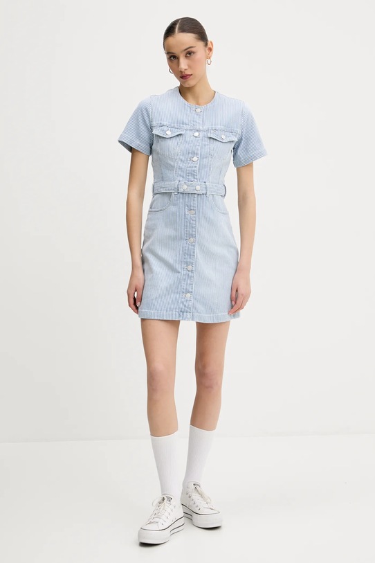 Tommy Jeans ruha DW0DW20103 kék SS25