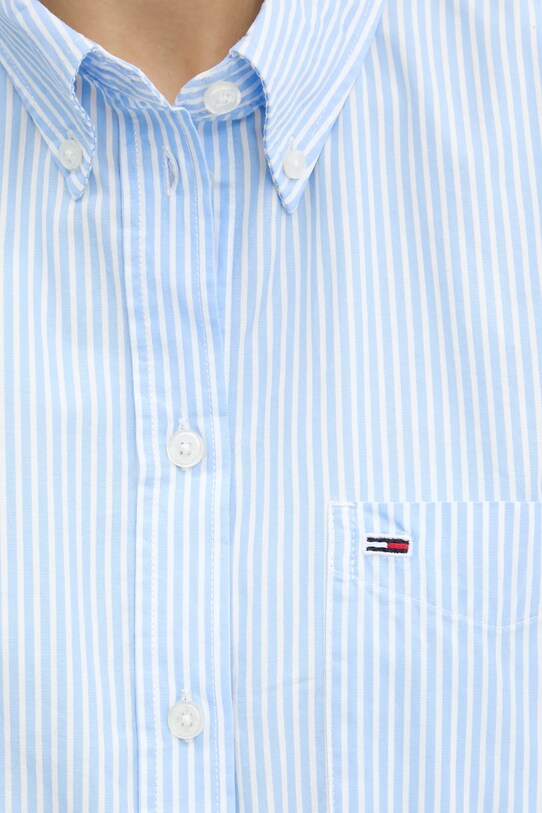 Памучна рокля Tommy Jeans DW0DW20334 син