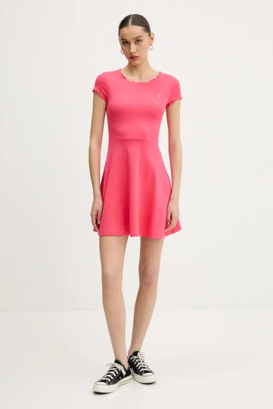 Tommy Jeans sukienka DW0DW20614 różowy SS25