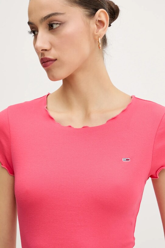 Šaty Tommy Jeans růžová DW0DW20614