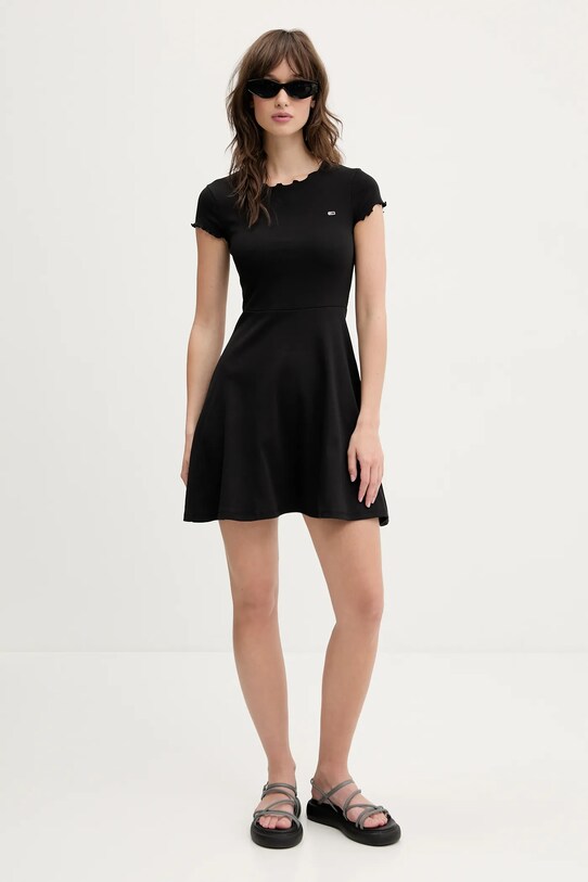 Рокля Tommy Jeans DW0DW20614 черен SS25