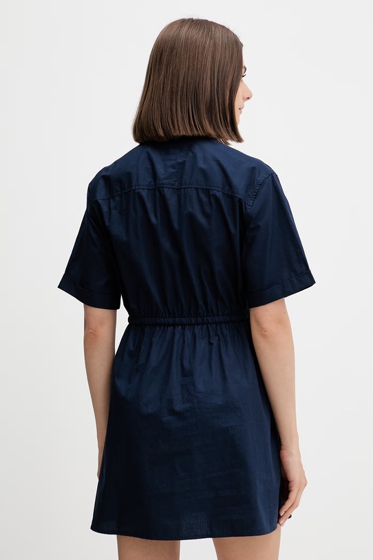 Îmbrăcăminte Tommy Jeans rochie tip cămașă din bumbac DW0DW20617 bleumarin