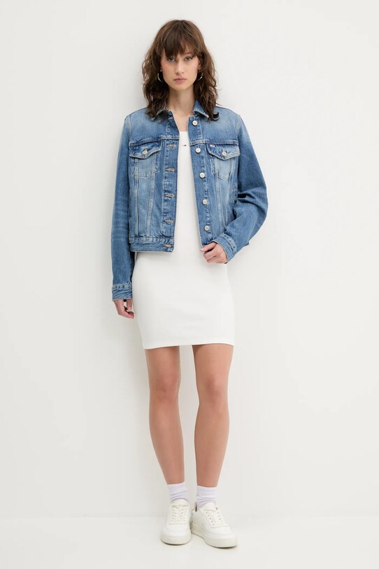 Φόρεμα Tommy Jeans DW0DW20674 λευκό SS25
