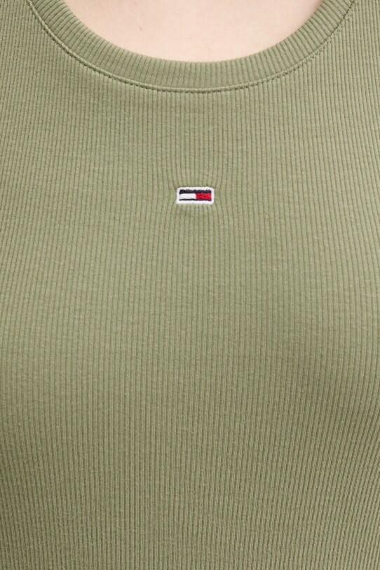 Tommy Jeans rochie DW0DW20674 verde