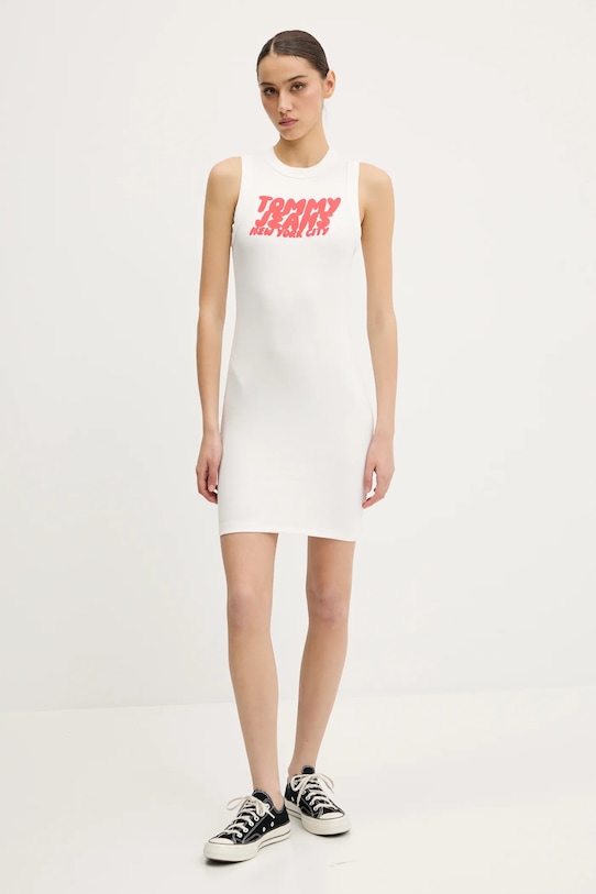 Φόρεμα Tommy Jeans DW0DW21351 λευκό SS25