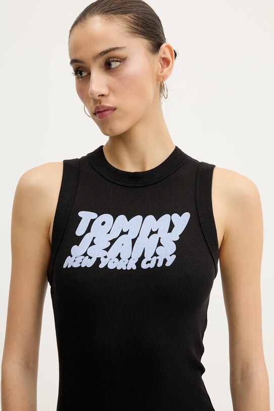 Рокля Tommy Jeans черен DW0DW21351