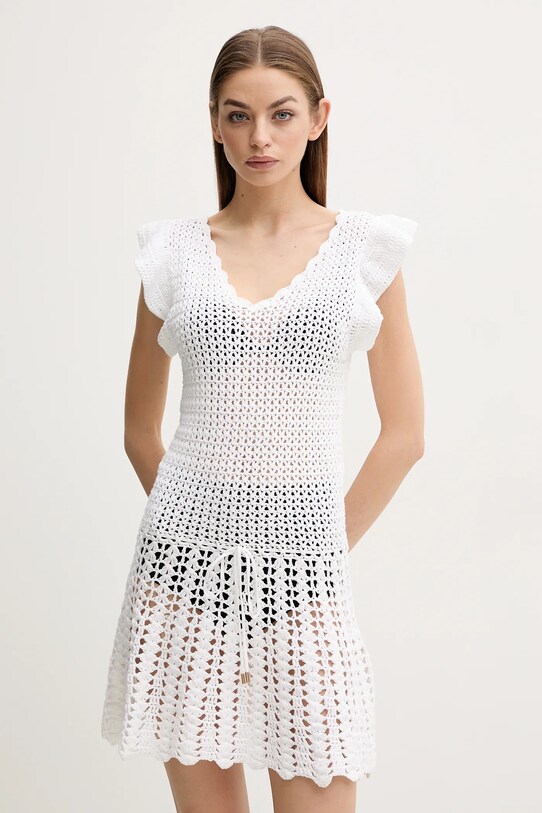 Βαμβακερό φόρεμα παραλίας Melissa Odabash λευκό MO.ANNALISE