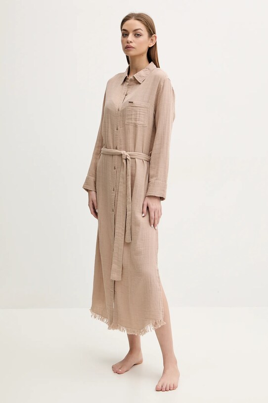 Бавовняна сукня Melissa Odabash MO.MARGOT коричневий SS25