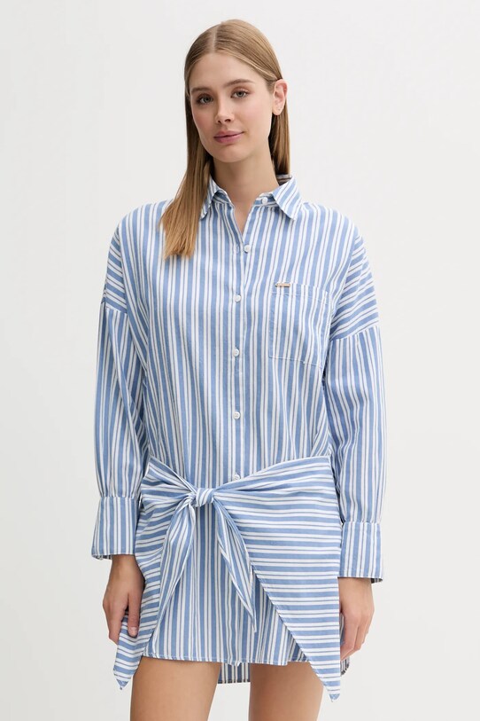 Melissa Odabash vestito in cotone mini blu MO.SARA