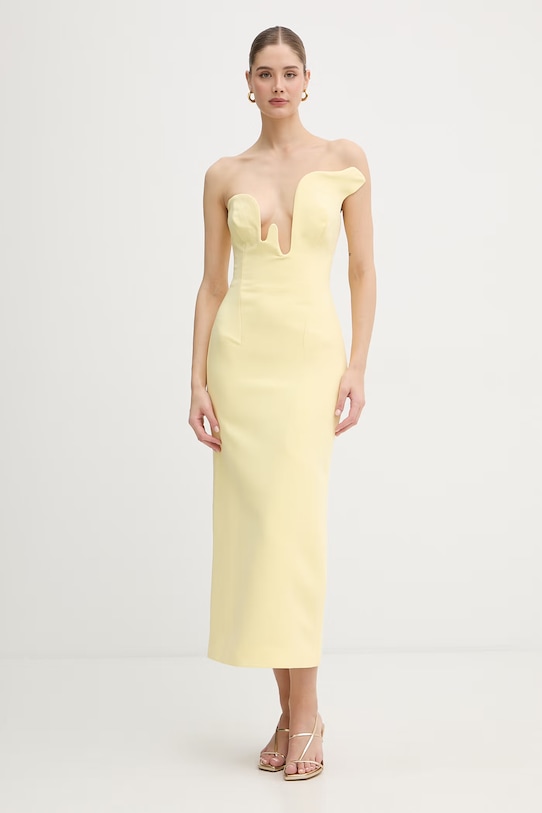 Bardot sukienka ROSALYN 59733DB żółty SS26