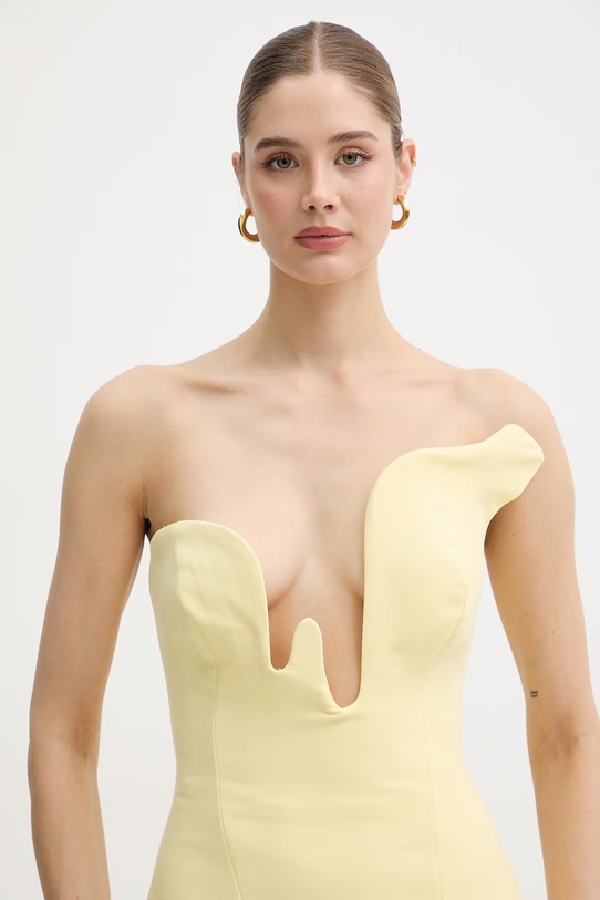Bardot sukienka ROSALYN żółty 59733DB