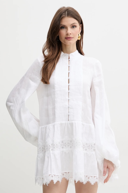 Bardot rochie ANTONIA mini alb 59849DB