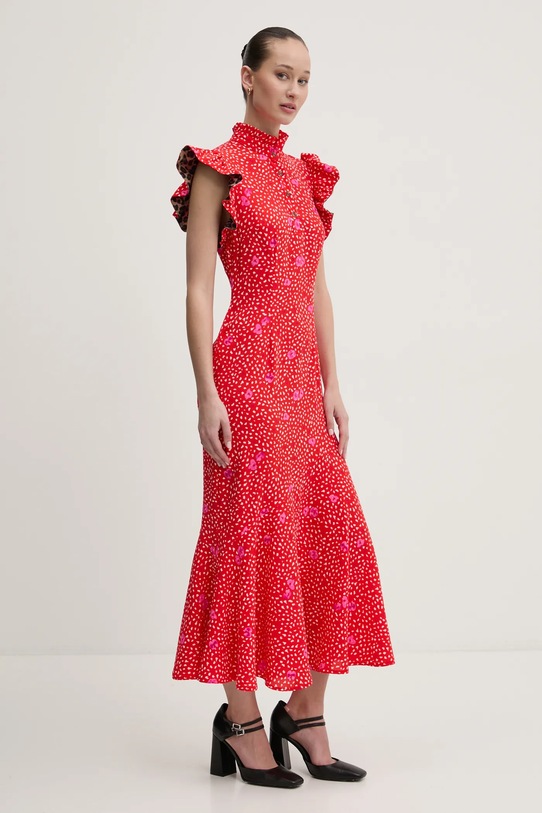 Never Fully Dressed vestito maxi rosso NFDDR1901