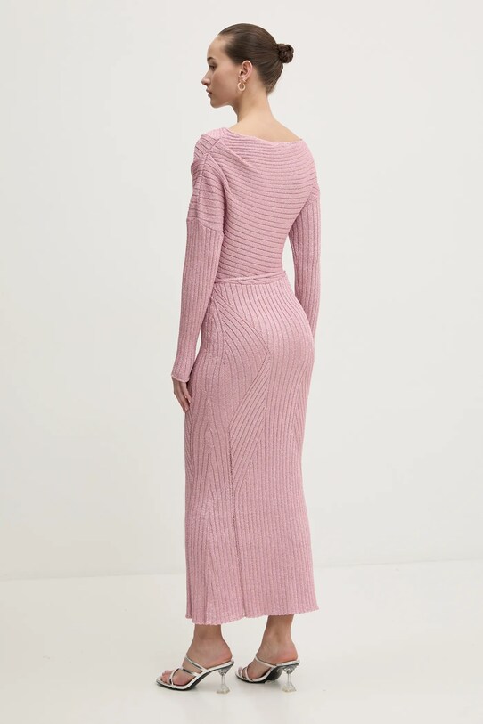 Never Fully Dressed rochie NFDKN605 roz SS25