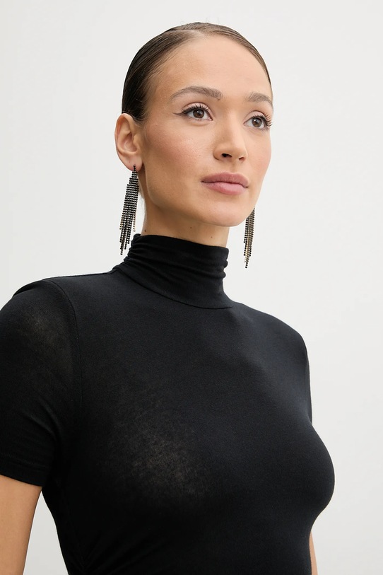 La Mania rochie din amestec de cașmir ZINA negru