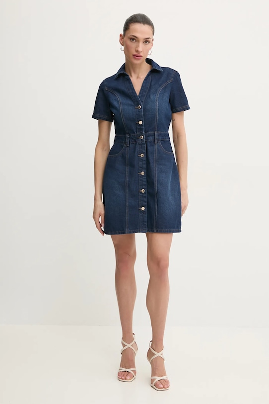 Morgan rochie din denim ROGLA bleumarin SS25